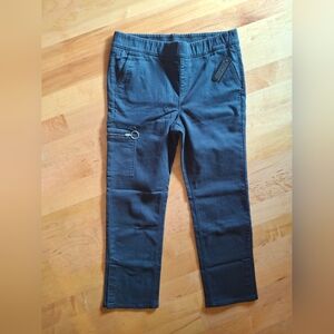 Denim&Co Dark Black Straight Leg Pants
